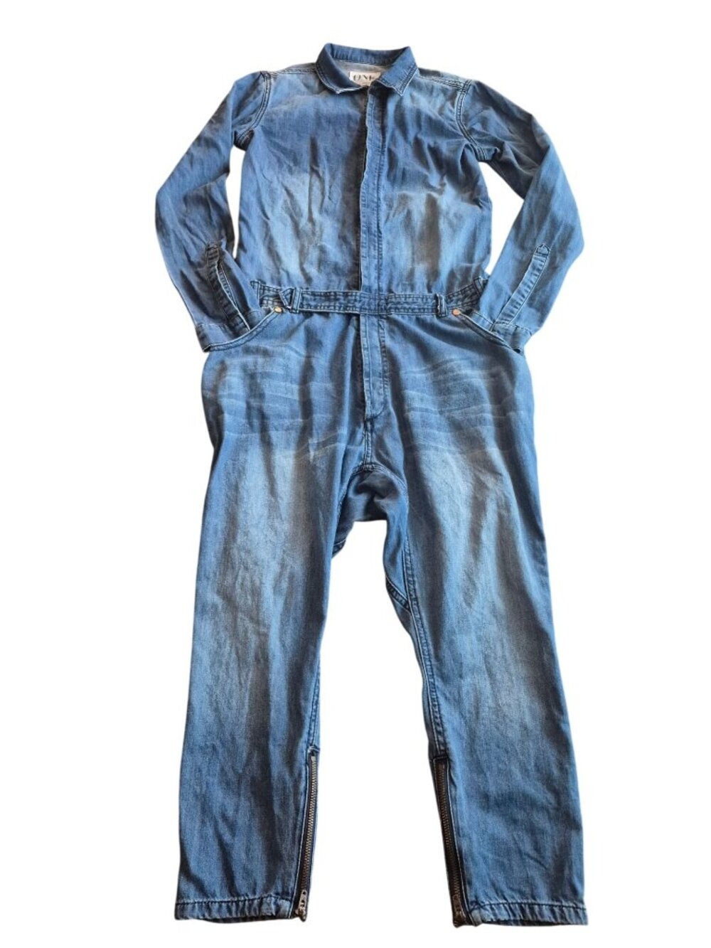 One Teaspoon Urban Outfitters Utility Denim Jumpsuit Small